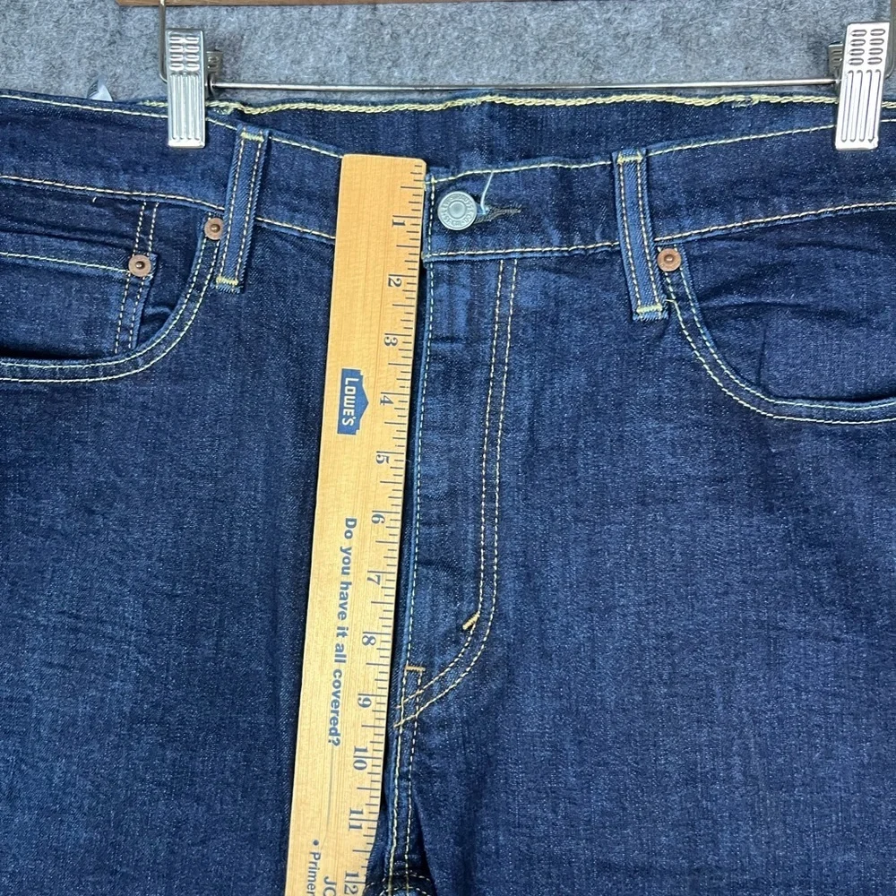 Levi's 514 Straight Leg Dark Blue Denim Jeans Men's Size 38x34 Striaght Fit